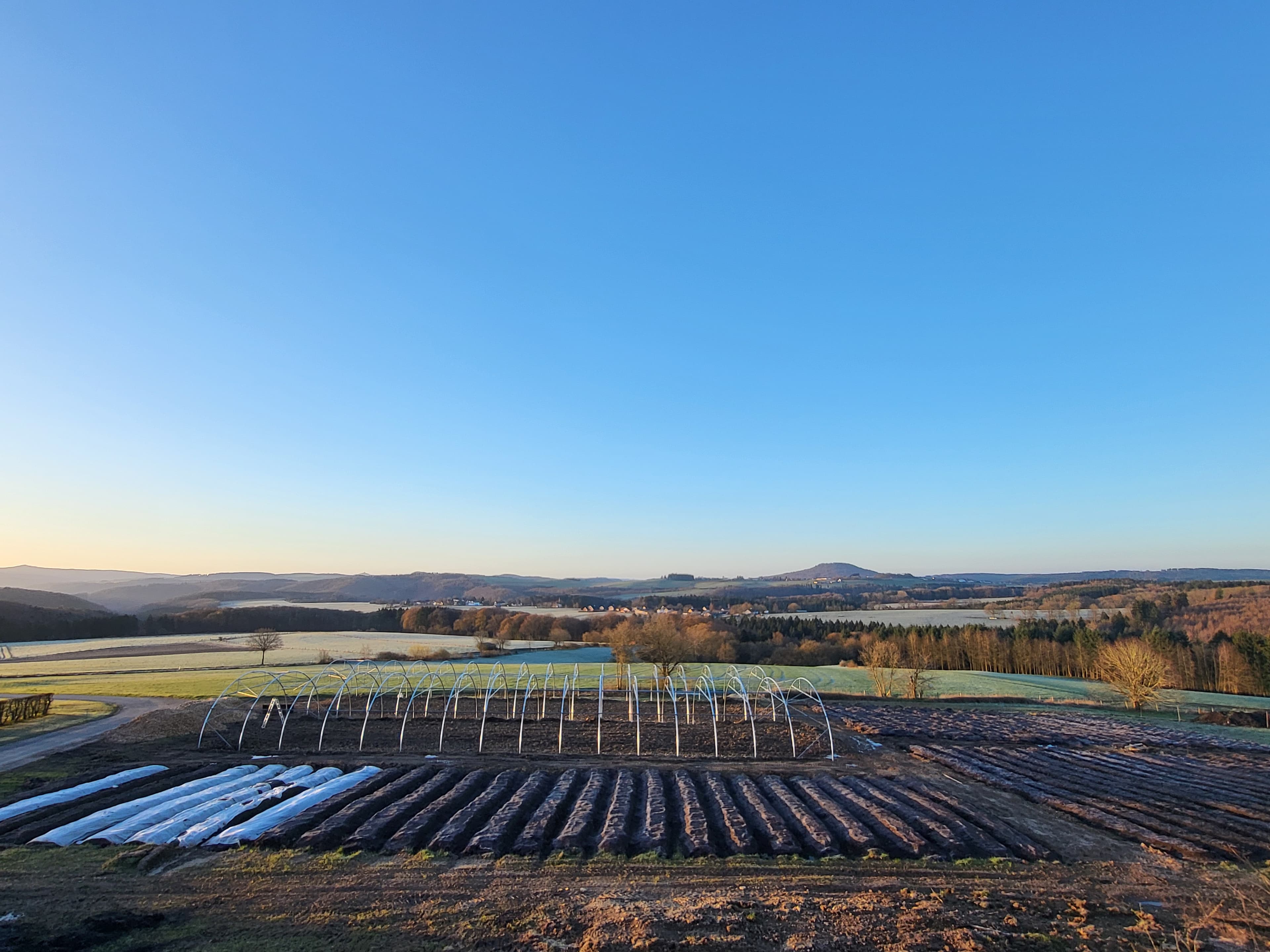 Blick über die Eifel — Garten am Südhang